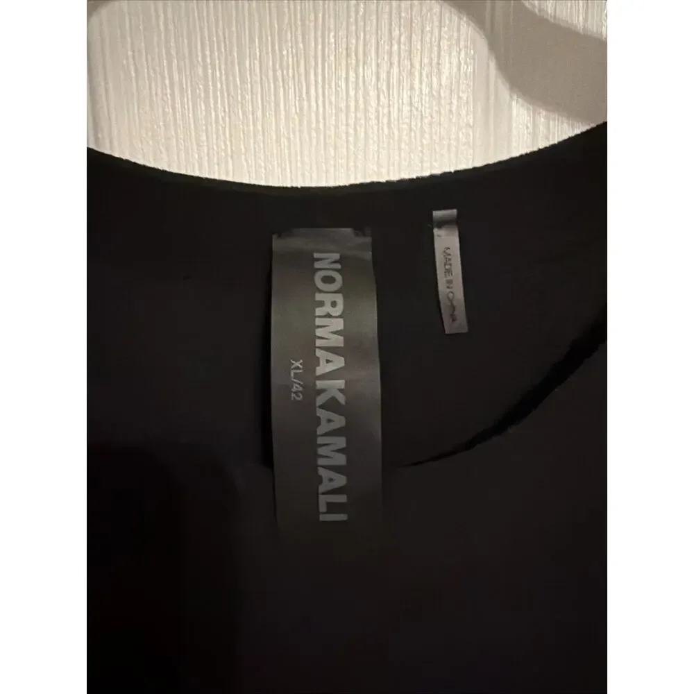 Norma Kamali Women’s Black Sling Shift Twirl Sleeveless Dress XL 42 Midi‎
